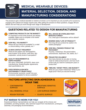 1 Page Guide: DFM Considerations for Wearable Medical Devices